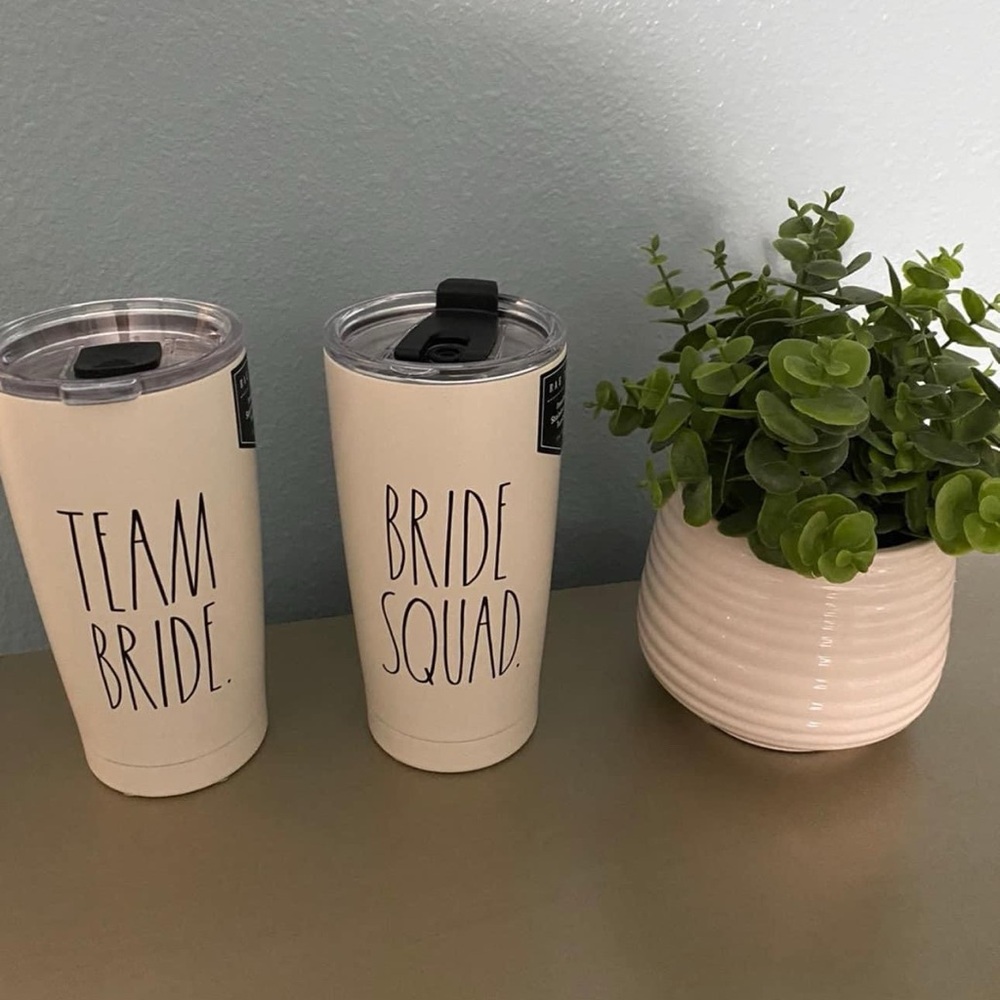 Rae Dunn wedding tumblers bride bridesmaid